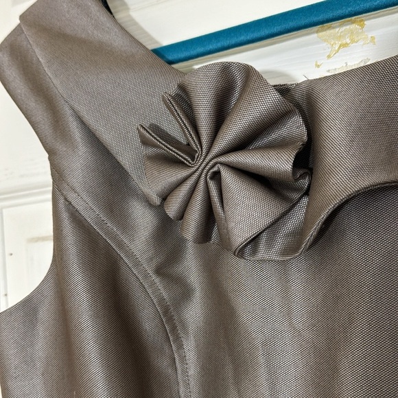 Calvin Klein Metallic Brown Dress Office Wear Size 12 - Picture 4 of 10